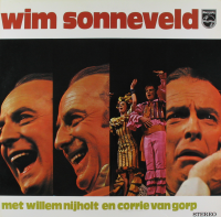 Wim Sonneveld - Wim Sonneveld met Willem Nijholt en Corrie van Gorp