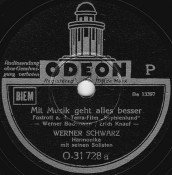 Werner Schwarz - Mit Musik geht alles besser / Wenn die Woche keinen Sonntag hätt'