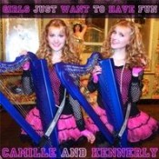 Camille and Kennerly (Harp Twins) - Girls Just Want To Have Fun