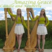 Camille and Kennerly (Harp Twins) - Amazing Grace